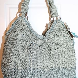 The Sak Seafoam Ombre Ellis Hand Crocheted Hobo